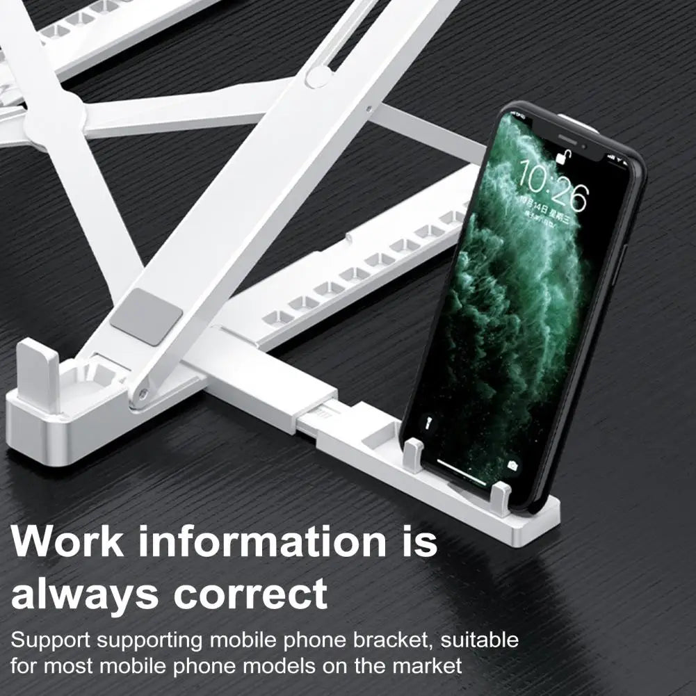 Adjustable Laptop Bracket Ergonomic Laptop Stand with Fan Portable Height Adjustable Riser Bracket for High Stability for Work