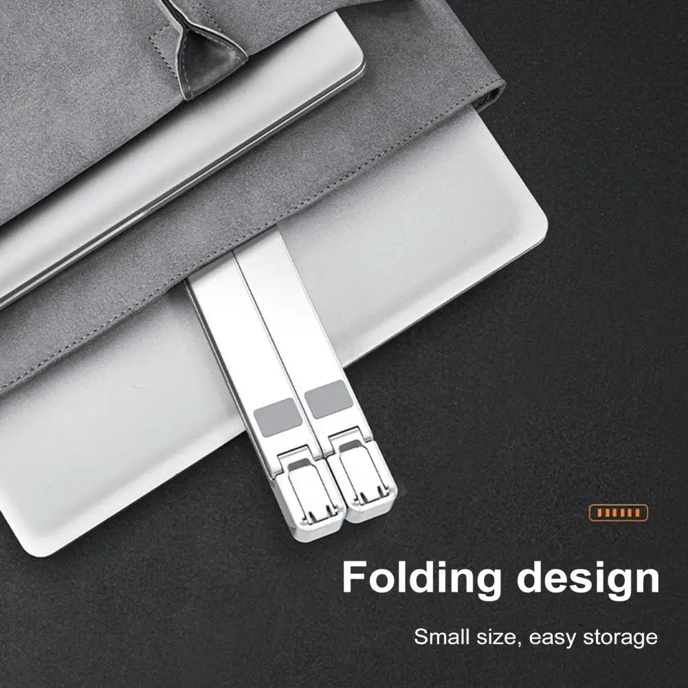 Adjustable Laptop Bracket Ergonomic Laptop Stand with Fan Portable Height Adjustable Riser Bracket for High Stability for Work