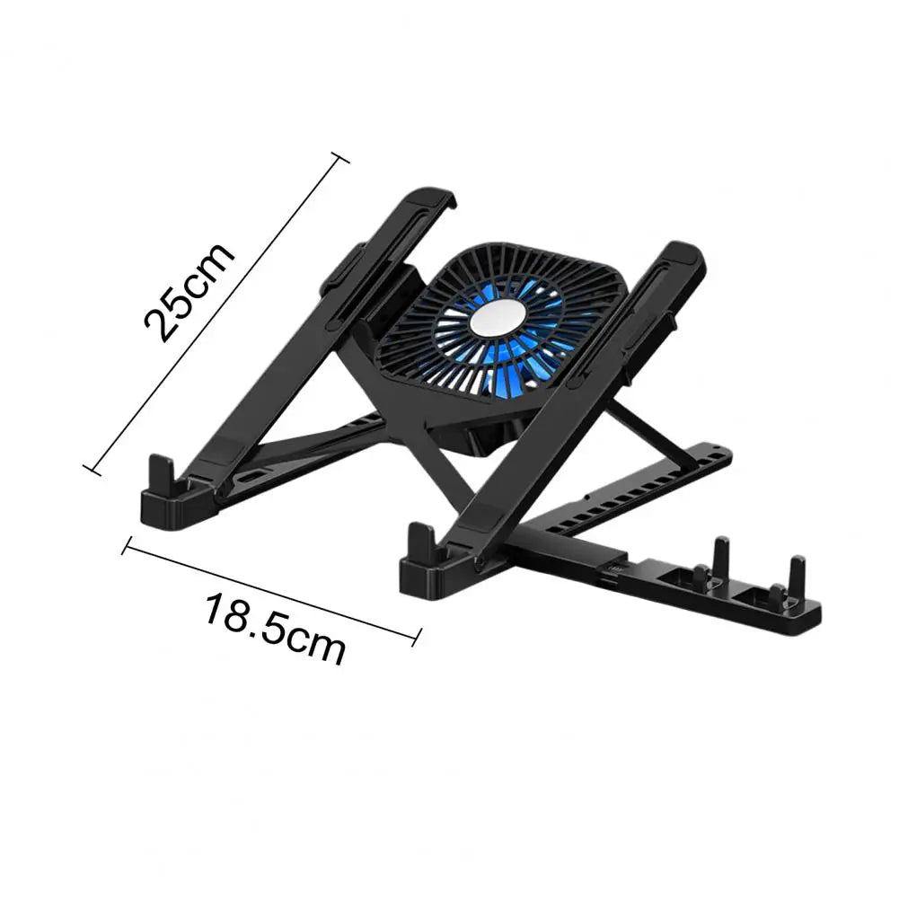 Adjustable Laptop Bracket Ergonomic Laptop Stand with Fan Portable Height Adjustable Riser Bracket for High Stability for Work