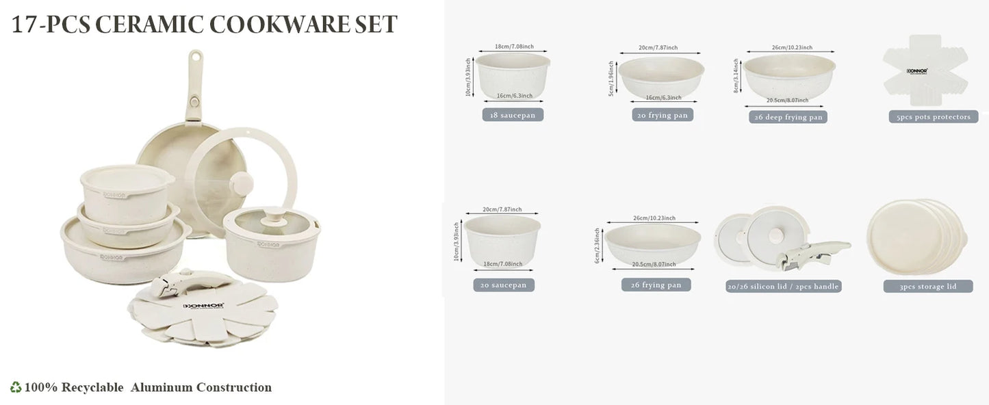 Connor ultra non-stick cookware set