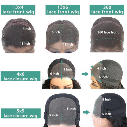 Human Hair Wigs 4x6 5x5 Glueless Wig Ready to Wear Brazilian Lace Frontal Wig for Women